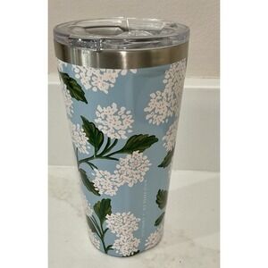 Rifle Paper Co. X Corkcicle Blue Hydrangea Stainless Steel Tumbler 16oz Canteen